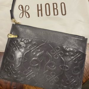 EUC • HOBO Clutch Dark Grey.